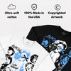 Black University Blue 5s DopeSkill Sweatshirt Built Different Graphic