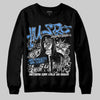 Jordan 5 Black University Blue DopeSkill Sweatshirt No Money No Lust Graphic Streetwear - Black