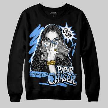Jordan 5 Black University Blue DopeSkill Sweatshirt NPC Graphic Streetwear - black