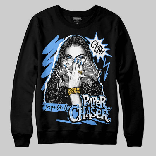 Jordan 5 Black University Blue DopeSkill Sweatshirt NPC Graphic Streetwear - black