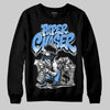 Jordan 5 Black University Blue DopeSkill Sweatshirt Paper Chaser Boy Graphic Streetwear - Black