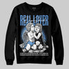 Jordan 5 Black University Blue DopeSkill Sweatshirt Real Lover Graphic Streetwear - Black