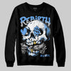 Jordan 5 Black University Blue DopeSkill Sweatshirt Rebirth Graphic Streetwear - Black