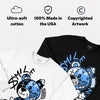 Black University Blue 5s DopeSkill Sweatshirt Smile Through The Pain Graphic