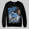 Jordan 5 Black University Blue DopeSkill Sweatshirt Stressless Graphic Streetwear - Black