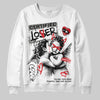 Jordan 4 Bred DopeSkill Sweatshirt Certified Lover Graphic Streetwear - White
