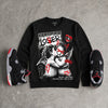 Bred 4s DopeSkill Sweatshirt Certified Lover Graphic