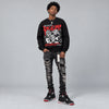 Bred 4s DopeSkill Sweatshirt Distorted Realms Graphic