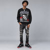 Bred 4s DopeSkill Sweatshirt Heart On Lock Graphic