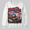 Jordan 4 Bred DopeSkill Sweatshirt Money Flies Graphic Streetwear - White