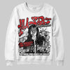 Jordan 4 Bred DopeSkill Sweatshirt No Money No Lust Graphic Streetwear - White 