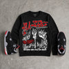 Bred 4s DopeSkill Sweatshirt No Money No Lust Graphic