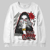 Jordan 4 Bred DopeSkill Sweatshirt NPC Graphic Streetwear - White