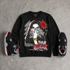 Bred 4s DopeSkill Sweatshirt NPC Graphic