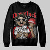 Jordan 4 Bred DopeSkill Sweatshirt Overstack Graphic Streetwear - Black