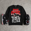 Bred 4s DopeSkill Sweatshirt Paper Chaser Boy Graphic