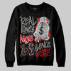Jordan 4 Bred DopeSkill Sweatshirt Real Ones Move In Silence Graphic Streetwear - Black