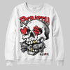 Jordan 4 Bred DopeSkill Sweatshirt Rebirth Graphic Streetwear - White
