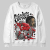 Jordan 4 Bred DopeSkill Sweatshirt Stressless Graphic Streetwear - White