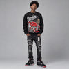 Bred 4s DopeSkill Sweatshirt Stressless Graphic