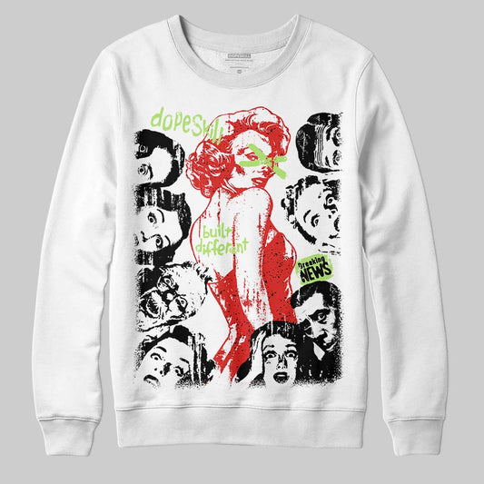 Jordan 5 Retro OG "Halloween" DopeSkill Sweatshirt Built Different Graphic Streetwear - White 