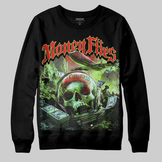 Jordan 5 Retro OG "Halloween" DopeSkill Sweatshirt Money Flies Graphic Streetwear - Black