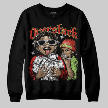 Jordan 5 Retro OG "Halloween" DopeSkill Sweatshirt Overstack Graphic Streetwear - Black