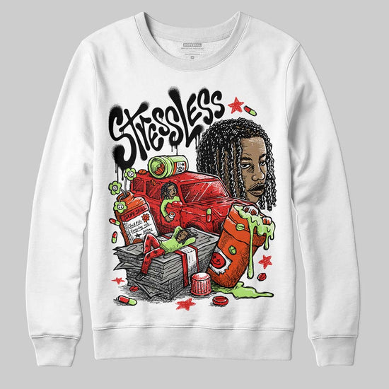 Jordan 5 Retro OG "Halloween" DopeSkill Sweatshirt Stressless Graphic Streetwear - White