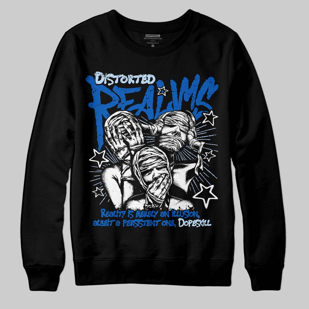 Jordan 11 "Space Jam" (2026) DopeSkill Sweatshirt Distorted Realms Graphic Streetwear - Black