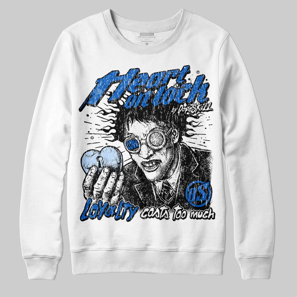 Jordan 11 "Space Jam" (2026) DopeSkill Sweatshirt Heart On Lock Graphic Streetwear - White
