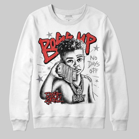 Jordan 4 Toro Bravo DopeSkill Sweatshirt Boss Up Graphic Streetwear - White