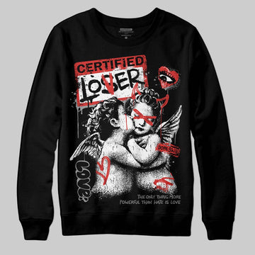 Jordan 4 Toro Bravo DopeSkill Sweatshirt Certified Lover Graphic Streetwear - Black