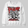 Jordan 4 Toro Bravo DopeSkill Sweatshirt Distorted Realms Graphic Streetwear - White