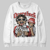 Jordan 4 Toro Bravo DopeSkill Sweatshirt Overstack Graphic Streetwear - White