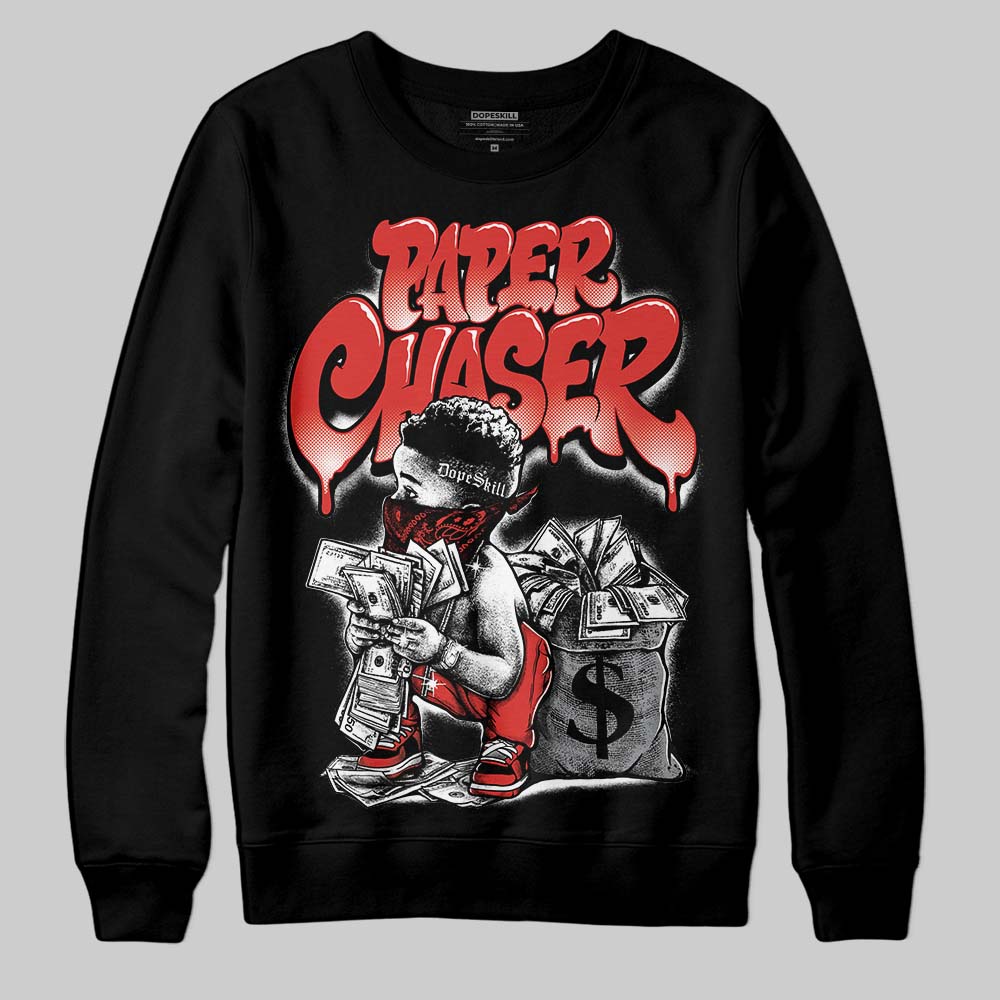 Jordan 4 Toro Bravo DopeSkill Sweatshirt Paper Chaser Boy Graphic Streetwear - Black