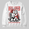 Jordan 4 Toro Bravo DopeSkill Sweatshirt Real Lover Graphic Streetwear - White 