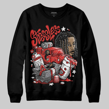 Jordan 4 Toro Bravo DopeSkill Sweatshirt Stressless Graphic Streetwear - Black