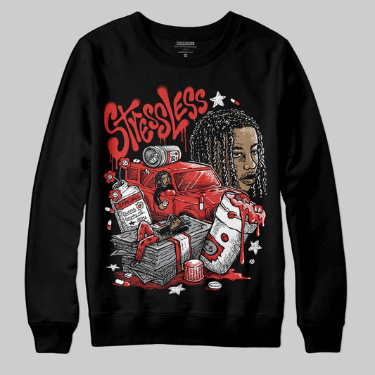 Jordan 4 Toro Bravo DopeSkill Sweatshirt Stressless Graphic Streetwear - Black