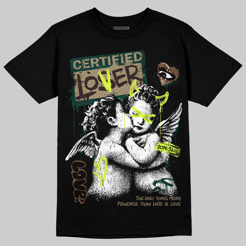 Air Foamposite Pro "Green Camo" DopeSkill T-Shirt Certified Lover Graphic Streetwear - Black