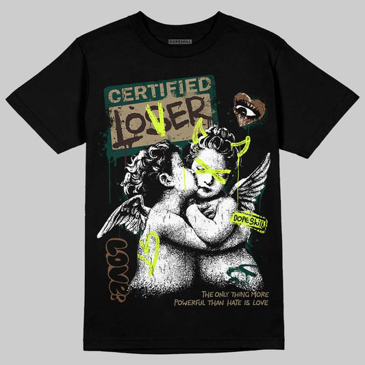 Air Foamposite Pro "Green Camo" DopeSkill T-Shirt Certified Lover Graphic Streetwear - Black