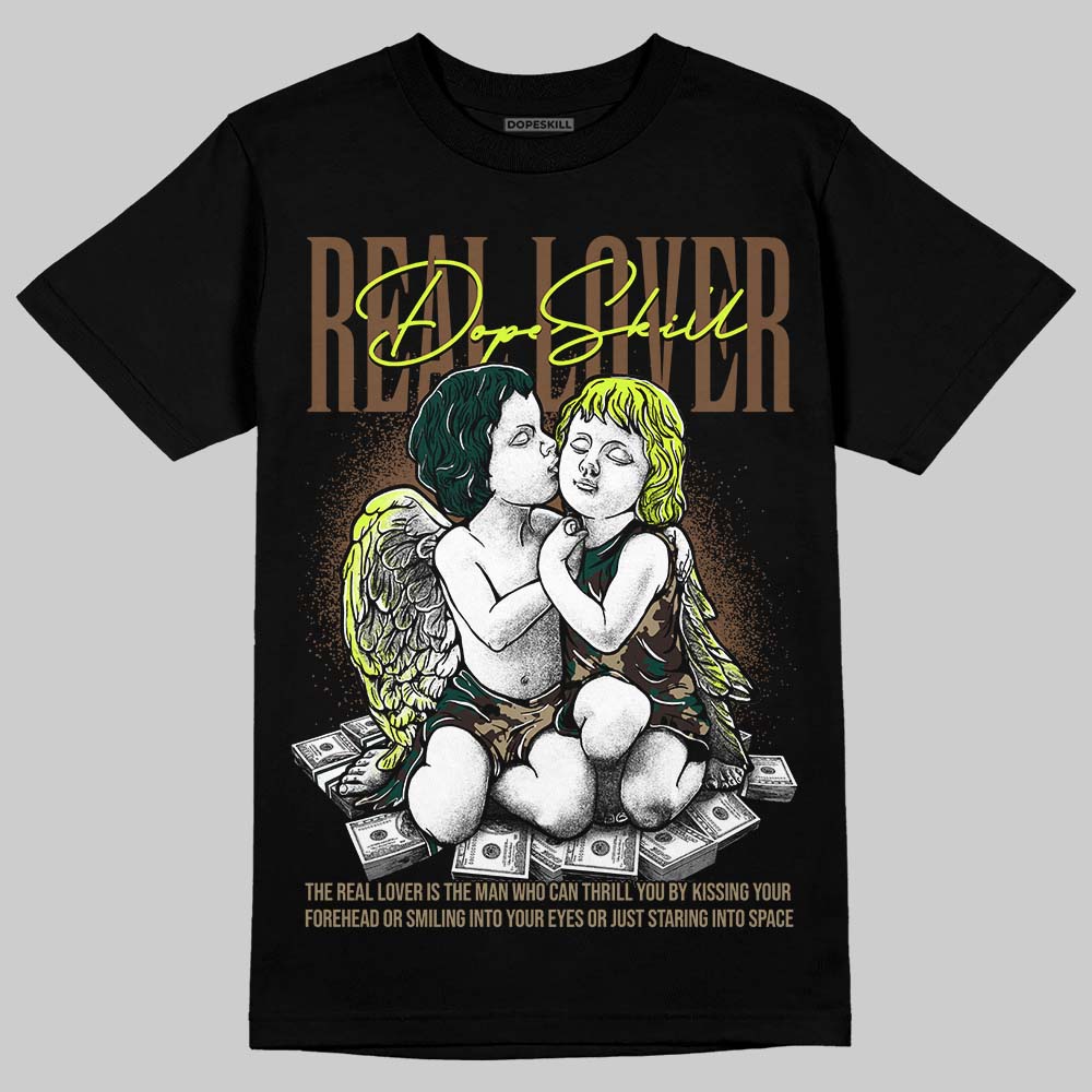 Air Foamposite Pro "Green Camo" DopeSkill T-Shirt Real Lover Graphic Streetwear - Black