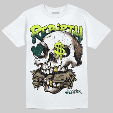 Air Foamposite Pro "Green Camo" DopeSkill T-Shirt Rebirth Graphic Streetwear - White