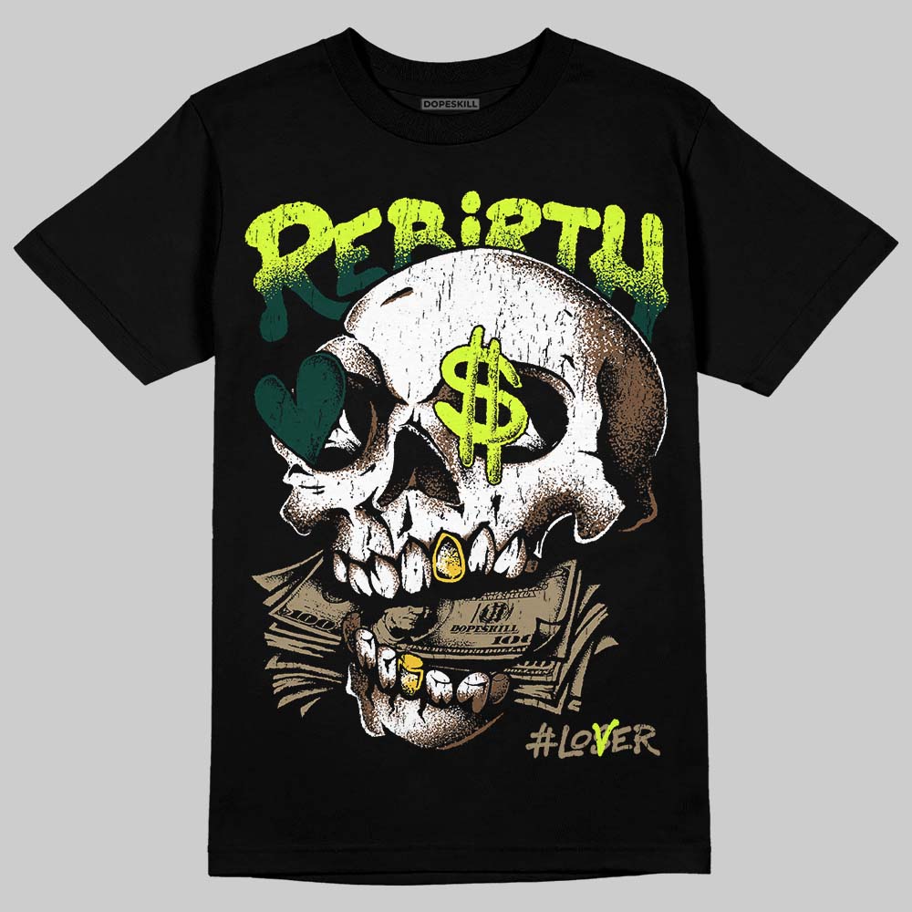 Air Foamposite Pro "Green Camo" DopeSkill T-Shirt Rebirth Graphic Streetwear - Black