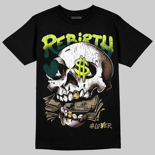 Air Foamposite Pro "Green Camo" DopeSkill T-Shirt Rebirth Graphic Streetwear - Black