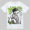 Foamposite One "Phantom/Barely Volt" DopeSkill T-Shirt Boss Up Graphic Streetwear - White