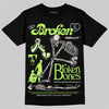 Foamposite One "Phantom/Barely Volt" DopeSkill T-Shirt Broken Bones Graphic Streetwear - Black