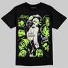 Foamposite One "Phantom/Barely Volt" DopeSkill T-Shirt Built Different Graphic Streetwear - Black