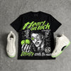 Foamposite Phantom Volt DopeSkill Oversize Print T-Shirt Heart On Lock Graphic