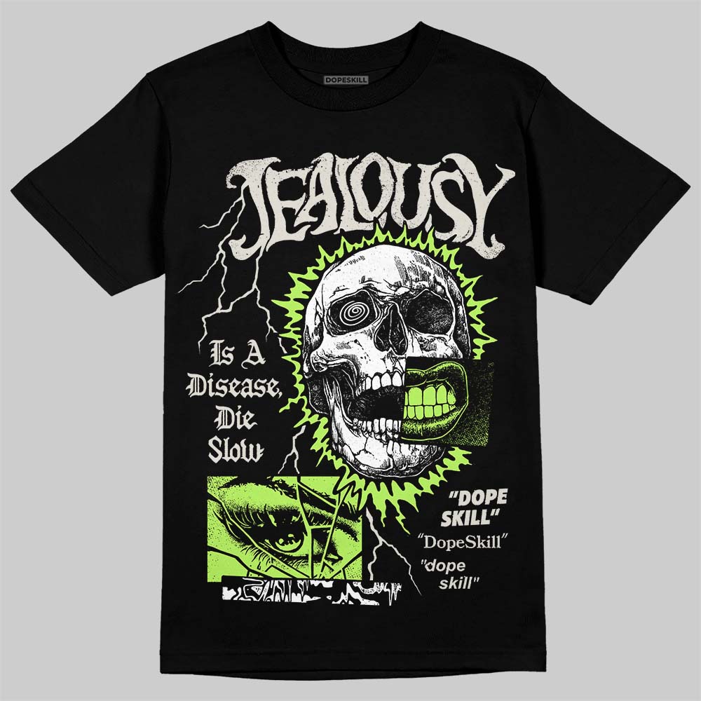 Foamposite One "Phantom/Barely Volt" DopeSkill T-Shirt Jealousy Graphic Streetwear - Black