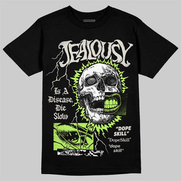 Foamposite One "Phantom/Barely Volt" DopeSkill T-Shirt Jealousy Graphic Streetwear - Black